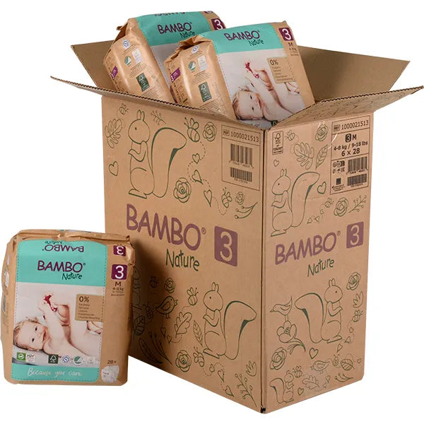 Bambo Nature pañales T3(4-8kg) 28 uds